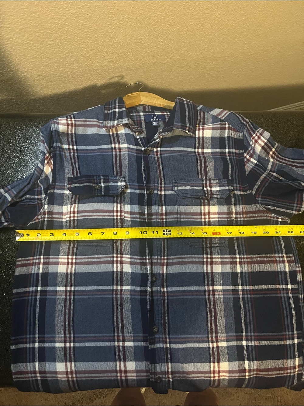 George Mens Flannel Large - Picture 7 of 10